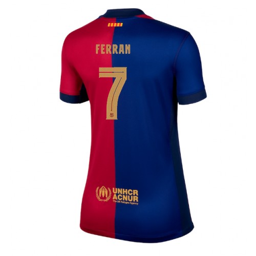 Fotballdrakt Dame Barcelona Ferran Torres #7 Hjemmedrakt 2024-25 Kortermet